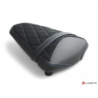 LUIMOTO DIAMOND Passenger Seat Covers for the YAMAHA YZF-R3 (15-24), YZF-R25 (14-20), and MT-03 (20-23) LUIMOTO DIAMOND Passenger Seat Covers for the YAMAHA YZF-R3 (15-24), YZF-R25 (14-20), and MT-03 (20-23)